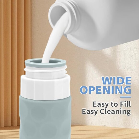 Travel Bottles for Toiletries, 4pcs Tsa Approved 3oz Travel Size Containers, BPA - Picture 4 of 7